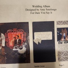 Teresa Collins MR & MRS Wedding Scrapbook Flocked Cover & More **READ**