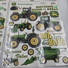 John Deere Farm Scrapbooking Stickers Lot Of 4