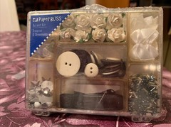 Paper Bliss Accent Kit SCRAPBOOKING Black & White Accents Showers Weddings New