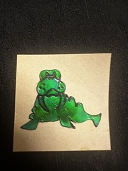 Rare Vintage Mystik Oilies Oilie Oily Oilly Walrus Touch Sticker 1980s Seal