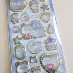 Panda mochi 3D Crystal Sticker Sheet brand new cute kawaii deco
