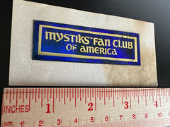 RARE – Vintage 80s Mystiks Fan Club of America Oilies Sticker