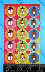 Horiechaly Lavender Scented Scratch & Sniff Animal Magician Stickers
