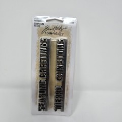 Tim Holtz Festive Marquee Idea-ology Merry Christmas Seasons Greetings New