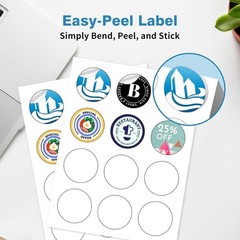 3″ Circle Sticker Labels, Round Printable Sticker to Write On, Sticker Paper …
