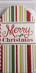 RECOLLECTIONS Christmas Glitter-Accented Die-Cut Tags – 20 pcs