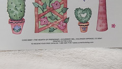 Vintage Current Inc. «The Hearth Of Friendship» 90’s Sticker Sheet Garden Flower