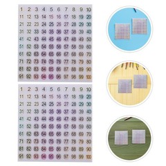 20 Sheets Small Stickers for Labeling Pre Numbered Circle Decals