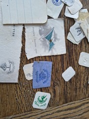 Antique Monogram Crests Coat Of Arms Ex Libris Historic Lot Art