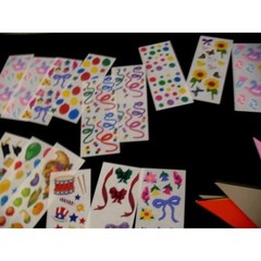Lot home class pre-cut Triangles, many stickers 29 studio