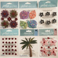 Lot Of 17 JOLEE’S BOUTIQUE Sticko Dimensional Scrapbook Stickers FLOWERS PLANTS