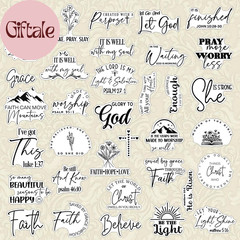 381 Pcs Small Christian Stickers, Inspirational Bible Verse Prayer Stickers 127