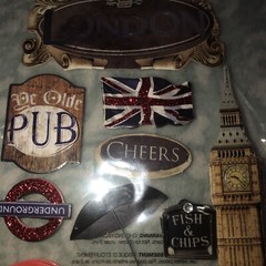 Paper House Jolees Recollections England London Scrapbook Stickers