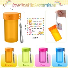 12 Set End of Year Gifts for Students 10 oz Water Bottles Bulk Colorful Snack…