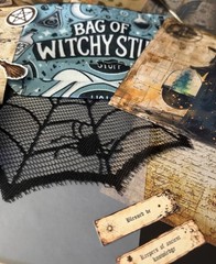Witchy Junk Journal Kit Ephemera Pack Halloween Gothic Dark Academia 101 Pc