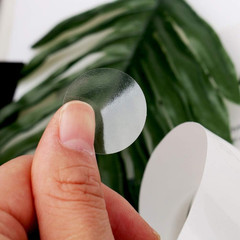 1000 Pcs Clear Round Seal Stickers 1 Inch Retail Package Labels 2 Rolls