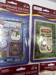 LOT OF 10 PKGS Christmas Stickers Handmade 3-D Scrapbooking Holiday Wal-Mart