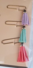 Decorative Tasseled Paper Clips – MULTICOLOR – 5 pcs