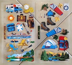 Large Mixed Lot (18+ Sheets) STICKOPOTAMUS Vacation RV Cruising TRAVEL Stickers