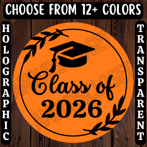 40 CLASS OF 2026 STICKERS 2″ ROUND LABELS SEALS SCRATCH RESISTANT PARTY FAVOR