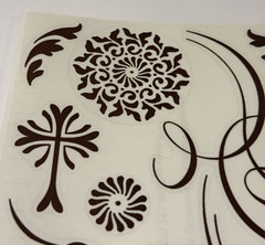 Creative Memories Scrapbook Stickers 2010 Flower Floral Leaves Flourish Swirl
