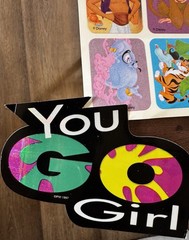 90s Sticker Lot Scooby Doo Barney Aladdin Nicktoons Looney Tunes Sheets & Decals