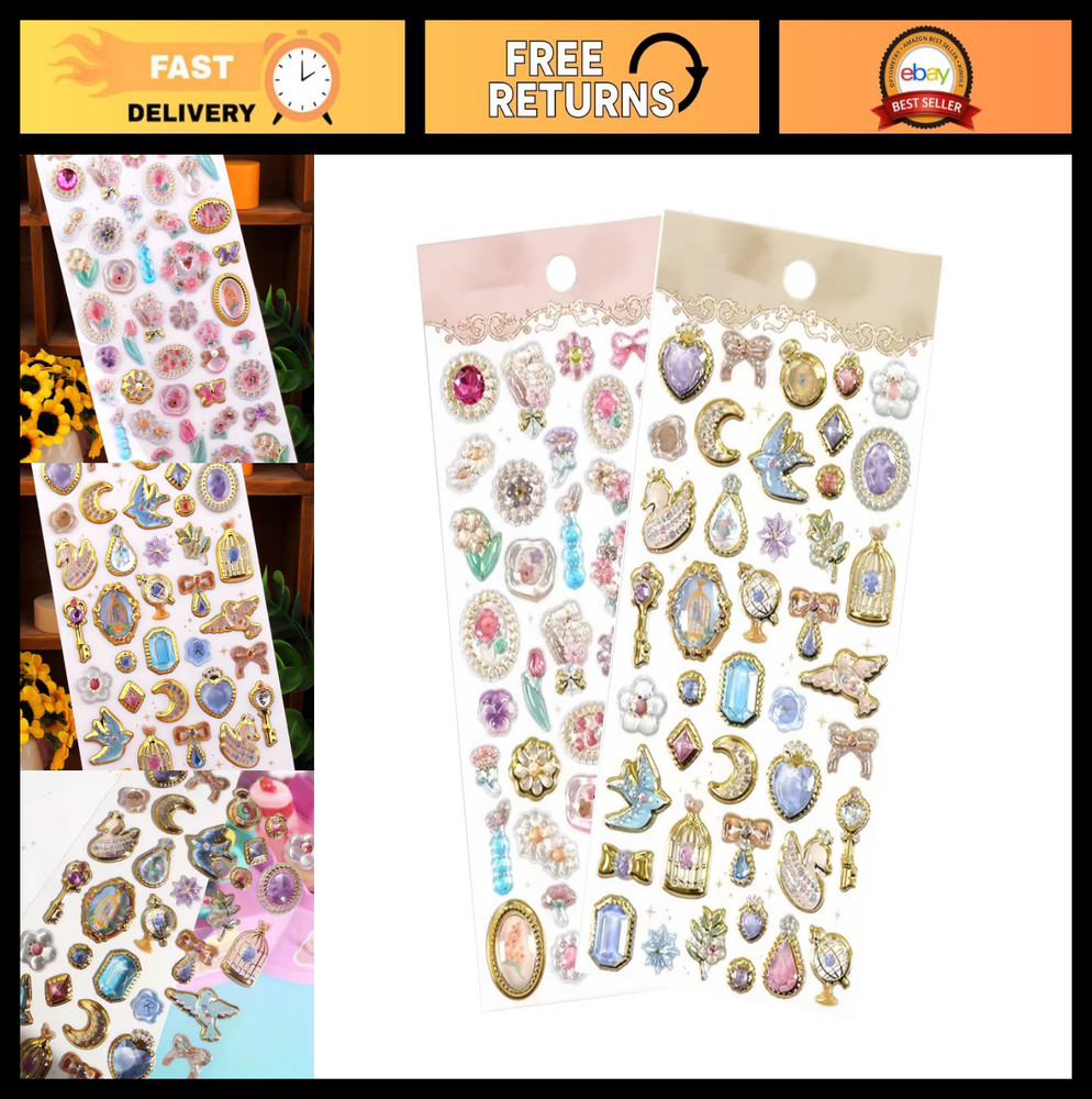 Kawaii 3D Puffy Stickers for Phone Cases, Notebooks & Scrapbooking – Cute Decor