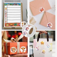 3 Rolls Animal Stickers for Kids, 1500 PCS Kids Stickers Bulk for Toddlers 2-4,