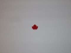 Red maple leaf felt fabric 1 inch die cut leaves 100 craft embellishments