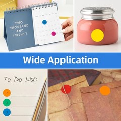 High-Quality 3000 PCS 3/4” Color Coding Stickers – Perfect for Organization