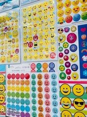 555 STICKERS ⭐️🌈🦄💗😊 Glitter Pop Up Glossy Puffy Theme Bright Vibrant Colors