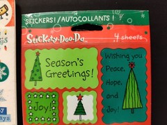 Christmas Crafts/Scrapbook Lot*Hallmark /AGC Stickers*Rub-ons*Glitter*New*