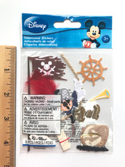 Disney EK Success Captain Hook Pirate Mickey Scrapbook Stickers Lot Peter Pan