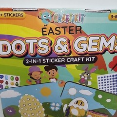 NEW SEALED $30 Easter Dots & Gems Craft Kit Crafts for Kids Ages 3-5, Kids Gem