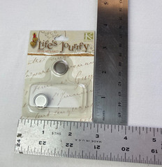 Life’s Journey K & Co. Metal Embellishments Silver Oval & Round Frame Ups