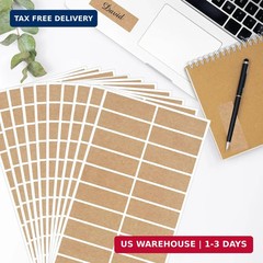 Starboling Color Coding Labels,400 PCS 1″ x 3″ Kraft Paper Rectangular Label,for