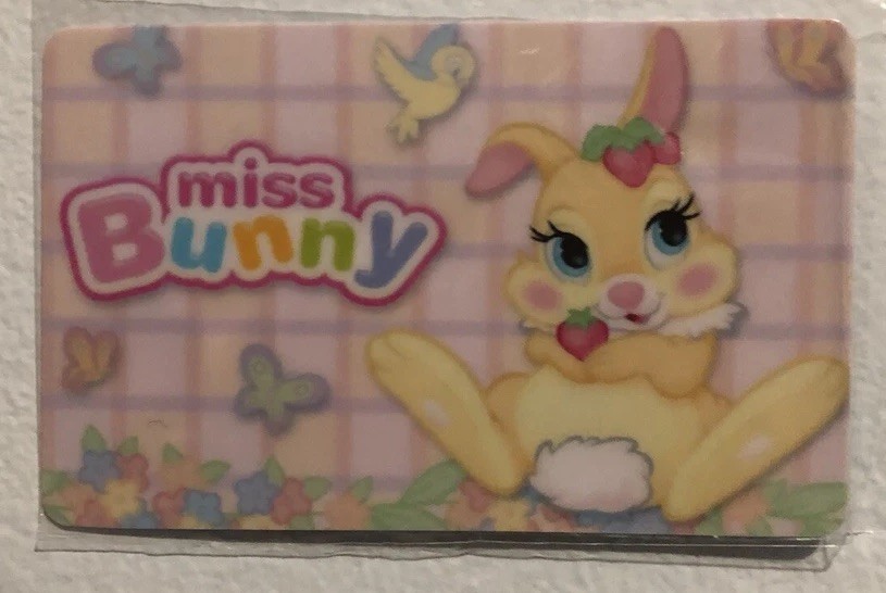 Disney Miss Bunny Strawberry Card Sticker, Scrapbook Kids Collection Htf