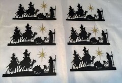 Tim Holtz Christmas Die Cuts * Wisemen * 6 Sets * Black, White, Gold or Silver