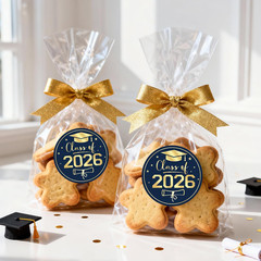 Class of 2026 Graduation Stickers – 60 Self-Adhesive Cap Seal Labels
