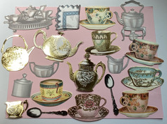 Anna Griffin Misc Tea Embellishments 19 Pieces