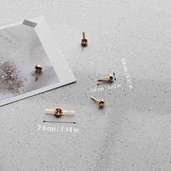 300PCS Gold Brass Paper Fasteners Mini Split Pins Brads for Crafts Scrapbooking