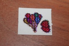 Vintage Prism Sticker mods BJ Vending machine Rainbows hearts Wings lot of 4