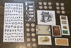 Junk Journal Kit Vintage Style Paper Stickers Tags Tickets Images Ephemera Craft