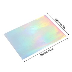 22 Sheets A4 Printable Holographic Sticker Paper Efficient Inkjet For DIY