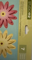FLORAL Dimensional Stickers (7pc)Studio 112•Garden•Blooming •Outside•Card Making