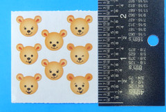 Teddy Bear Faces Sandylion Sticker Mod Sheet 2″x 2″