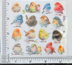 Violette Stickers Chubby Baby Birds Crafts Planner Supply Scrapbook Cardinal
