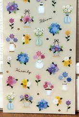 GAIA Lovely Flower Vase PET Sticker Selection Bouquet Gift 2025 MADE IN JAPAN