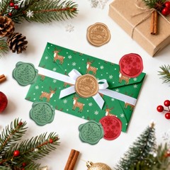 Halloween Christmas Wax Seal Stickers Envelopes Seal stickers for Gift Wrapping