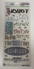 Phrase Cafe – Football Fever – 8 Pcs Stickers 1 Sheet Sticko – New/Sealed